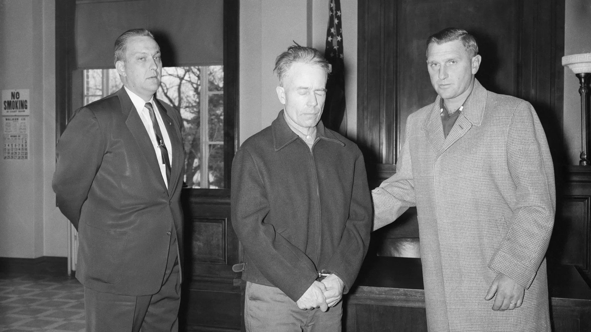 Portrait d'Ed Gein, criminel américain surnommé le boucher de Plainfield