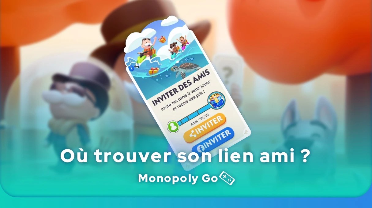 Écran de smartphone affichant Monopoly GO et une récompense de dés